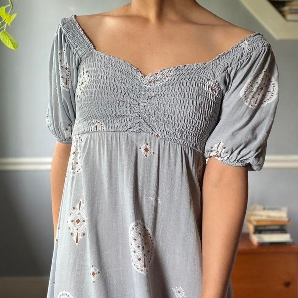 Böhme soft blue midi dress
